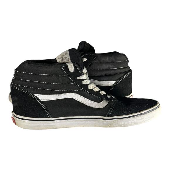 Vans SK8-HI Black White Mens High Top Skate Sneakers Size 11 - Picture 8 of 9